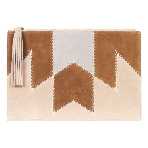 ๐SPELL & THE GYPSY๐ Zephyr Patchwork Clutch NWT - Picture 6 of 8